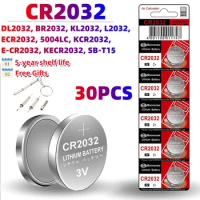 Origina 30PCS CR2032 3V Lithium Battery CR 2032 For Watch Remote Control Toy Calculator Car Key ECR2032 DL2032 Button Coin Cells