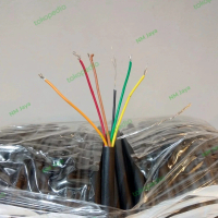 Kabel Serabut Awg 24 Awg Hitam 6 Jalur Kabel Serabut