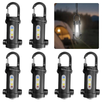 Rantai kunci LED pelbagai fungsi, lampu suluh ultra terang 800 lumen dengan SOS dan amaran N1E8
