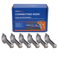 4340 Forged Connecting Rods+ARP2000 Bolts For BMW 328i 528i E36E46 M52B28 135mm for 328i 528i E36E46 M52B28 Conrods Cranks EN24
