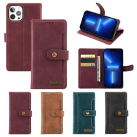 4 Colors Mobile Phone Case Wallet Card Pocket Flip Leather Cover Bags For Apple iPhone 11 12 13 Pro Max Mini Magnetic Kickstand