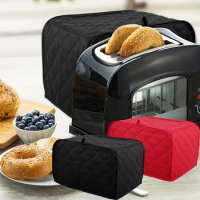 Toaster Dust Cover Washable Polyester Household Bread Machine Protector Cover Organizer For Most 2 Slice Toaster Bakeware Cover