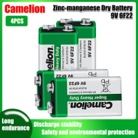 4pc Camelion 9V 6F22 PPP3 6LR61 Bateria 6F22 PPP3 6LR61 Lithium Battery Super Heavy Duty Dry Batteries For Radio Alarm Toy