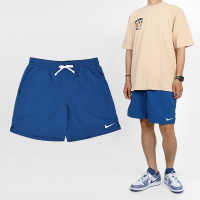 NIKE 耐吉 短褲 Swim Volley Shorts 男款 藍 白 7吋 速乾 網眼 海灘褲(NESSE494-417)