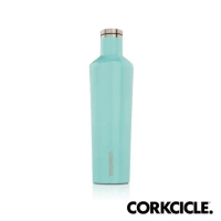 美國CORKCICLE Classic系列三層真空易口瓶/保溫瓶750ml-土耳其藍