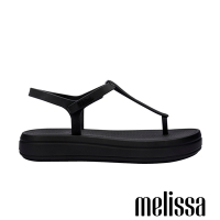 Melissa-霧面夾腳厚底涼鞋-黑色