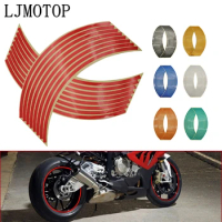 Wheel Sticker Reflective Rim Stripe Tape Bike Motorcycle Stickers For Yamaha TRX850 FZR400 XJ6 DIVERSION XT1200Z SUPER TENERE