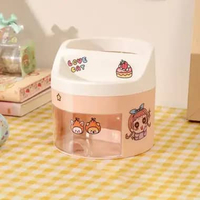 OEM ONE-C970 Tempat Pena dengan Laci Desk Storage Organizer Tempat Alat Tulis Aesthetic Lucu / Pen H