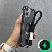 เคสโทรศัพท์สำหรับ Redmi 13C/14C/14R (4G/5G), POCO C65 (4G), POCO M6/M7 เคสชาร์จแม่เหล็ก กันกระแทกสี่