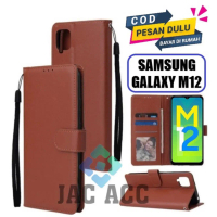 DOMPET HP PREMIUM UNTUK SAMSUNG M12 LEATHER FLIP CASE PREMIUM UNTUK SAMSUNG M12