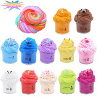 Beautiful Mixing Fluffy DIY Slime Toys Floam Slimes Scented Stress Relief Supplies Plasticine 12 Kinds Polymer Clay Toy 30ml