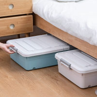 床底收納箱特大號塑料扁平有蓋抽屜式床下衣服整理箱衣柜子儲物箱