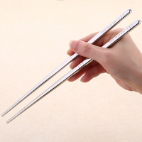 韓國餐具長柄勺子不銹鋼筷子成人單雙筷兒童筷家用小孩1雙筷防滑1入