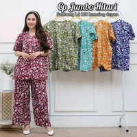 AISY BATIK/SETELAN CP JUMBO SAKURA/SET WANITA JUMBO CELANA PANJANG TERBARU