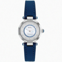 【COACH】COACH蔻馳女錶型號CH00155(貝母錶面銀錶殼寶藍真皮皮革錶帶款)