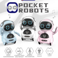 Emo Pocket Robot Talking Interactive Dialogue Voice Recognition Record Singing Dancing Telling Story Mini Robot Kids Toys