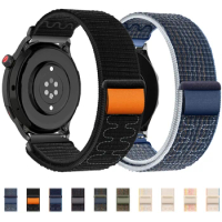 Nylon Band for Amazfit Cheetah Pro / Round Solo Loop Wrist Strap for Amazfit Stratos GTR 4 3 2 GTS Bip Watchband 20mm 22mm