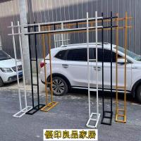 免運 開立發票 婚慶裝飾 道具 架子 背景架 花架 新款婚慶道具婚禮現場布置絹花拱門幸福門森系戶外鐵藝四方門架子yylp1030