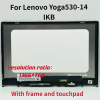 Yoga530-14 Full New Original For Lenovo Yoga 530-14IKB 81EK /HD 14.0'' LED Touch Screen Digitizer Frame Assembly