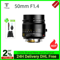 TTArtisan 50mm F1.4 ASPH Full Frame Manual Focus Lenses for Leica M-Mount Cameras Like M240 M3 M6 M7 M8 M9 M9p M10 Leica Lens