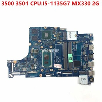 GDI5A LA-K033P Mainboard For Dell Inspiron 3500 3501 Laptop Motherboard CPU:I5-1135G7 GPU:MX330 2G CN-0MF26F 0MF26F MF26F