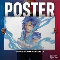 Poster Sailor Moon Retro 90s Anime Style Hiasan Dinding Kamar Vintage Dekorasi Cafe Anime Seni Pro G