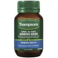 Thompson's One-A-Day Ginkgo Biloba 6000mg Cap X 60