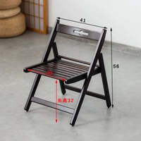 全城熱賣 - 北歐輕奢網紅折疊戶外露營可攜式茶几竹實木陽臺庭院迷你小圓桌子小號折疊椅【弧形舒服靠背】