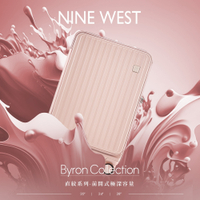 超值福利品【NINE WEST】BYRON經典直條 28/24/20吋 前開式擴充行李箱/防爆拉鍊旅行箱 NW31268