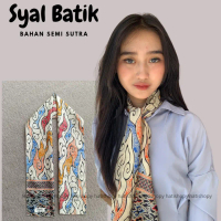 RIMBA - Syal Batik Leher Wanita Pria Scarf Dasi Ospek Bahan Prada Premium / Oleh Oleh Unik Khas Indo