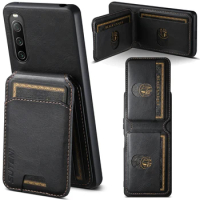 Vertical Cards Solt Wallet Leather Case For Sony Xperia10 IV V Xperia1 Xperia5 IV V vintage Business Bag Pocket Purse Flip Cover