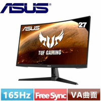 【現折$50 最高回饋3000點】ASUS 27型 TUF Gaming VG27WQ1B 曲面電競螢幕