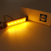 10PCS Amber LED Lamps Motolamp Side Marker Light for 2.3&amp; 4 Wheeler Vehicles