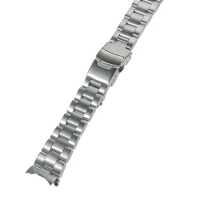 22mm Folding Clasp Watch Strap For Casio MDV106 Watches Bracelet Accessories Stainless Steel Waterproof Watch Band Replacement