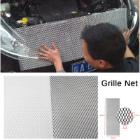 6*12MM Universal Aluminum Car Vehicle Black Body Grille Net Mesh Grill Section Car Supplies Accessories Products