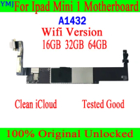 Mainboard A1432 Wifi&amp;A1454/A1455 3G Version For IPad MINI 1 Motherboard Original Unlock Logic Board Clean ICloud Plate 100% Test