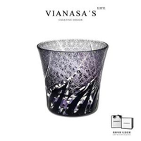 其他品牌 - Vianasa's紫霞流光江戶切子手工水晶玻璃洋酒杯子威士卡杯禮物杯