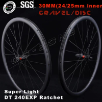 Ultralight DT 240 Road Carbon Wheels Disc Brake 30mm Width Gravel Cyclocross Pillar 1423 UCI Approved 700c Bicycle Wheelset