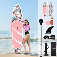 Non-Slip SUP Board Inflatable Stand Up Paddle Board Surfing Board with Air Pump Carry Bag Standing Boat Wakeboard Longboard