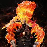 Demon Slayer Blade [Yihong] Mohe XS Flame Pillar Apricot Shouro Purgatory GK Limited Edition Resin Handmade Statue Figure Model
