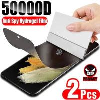 2Pcs Anti-Spy Hydroge Film Screen Protector For Samsung Galaxy S22 S21 S20 S23 S24 Ultra FE For Samsung S9 Plus Note 10 20 Film
