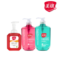 【美琪】抗菌洗手慕斯500mlx1+抗菌沐浴乳 680mlx2(多款任選)