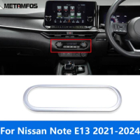 For Nissan Note E13 2021 2022 2023 2024 Interior Accessories Matte Air Conditioning Control Switch Button Panel Cover Trim