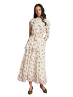 ชุดเดรสยาวผู้หญิง Bay Flora 6AW25 สีขาว
