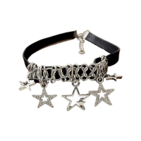 Hollow Star Chain Choker Hollow Star Necklaces Star Chains Necklaces Y2k Jewelry