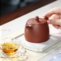 宜興紫砂壺純手工名家正品家用紫砂茶具單壺原礦底槽清泡茶壺漢鐸