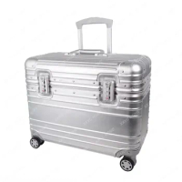 Travel Bags Business Carry On Aluminium Pilot Case Luggage Suitcases Trolley Pilot Case