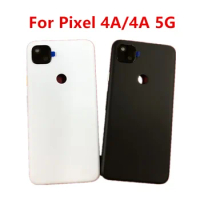 Pixel4A Housing For Google Pixel 4A / 4A 5G Battery Back Cover Repair Replace Door Rear Case + Logo Camera Lens