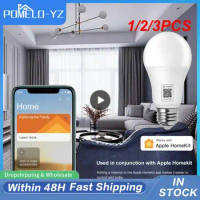 1/2/3PCS Matter A19 WiFI Smart Light Bulbs RGB CW 9W Led Lamp Smart Home Support Siri For Homekit Home Alexa For Home