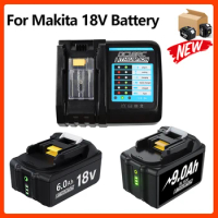 18V Battery 3.0Ah 6.0Ah 9.0Ah Is Suitable For Makita Cordless Original DHP453Z Screwdriver To Screw/drill/drill Wall Tiles